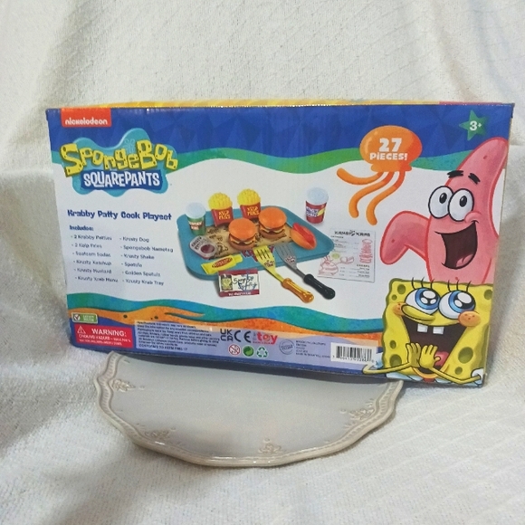 Nickelodeon SpongeBob Square Pants Krabby Patty Cook Playset Age 3+ - Picture 3 of 7